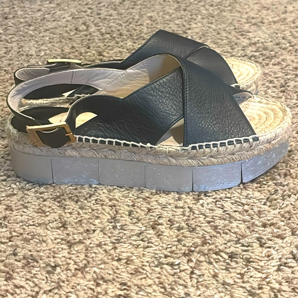 Paloma Barceló Women's Sandal Anambei Lory Nougat, Patent Black size 36